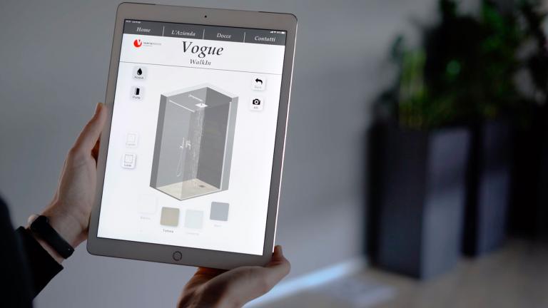 Applicazione AR per Vanità Docce